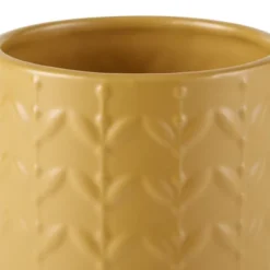 Design Imports Honey Gold Matte Retro Vine Texture Ceramic Canister Set/3 20 Design Imports Honey Gold Matte Retro Vine Texture Ceramic Canister Set/3 -Design Imports GUEST ef62ffb7 865a 4109 b947 5e91051b36a0