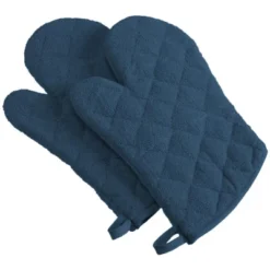 Design Imports Blue Terry Oven Mitt Set/2 -Design Imports GUEST efeab833 f1da 4f0b 94e9 00d6c9ee9fdf