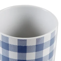 Design Imports Blue & White Buffalo Check Ceramic Canister Set/3 -Design Imports GUEST f02f5058 38fa 4226 a954 250b63d7cf9e