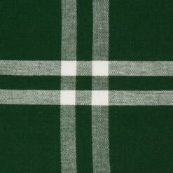 Design Imports Border Stripe Tablecloth, Balsam Green, 60X104"