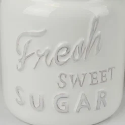 Design Imports Red Ceramic Jar Canister Set/3