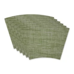 Design Imports Fig Green Tweed Round Table Placemat Set/6 -Design Imports GUEST f2adf340 8b07 4fc6 8d7e cf38204e7d96