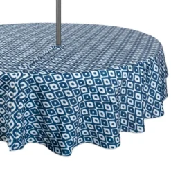 Design Imports Blue Ikat Outdoor Tablecloth With Zipper 60 Round 13 Design Imports Blue Ikat Outdoor Tablecloth With Zipper 60 Round -Design Imports GUEST f2e5ba52 aa33 4dab a462 d55da1b99521 1