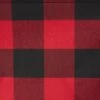 Design Imports Polyester Bin Buffalo Check Red / Black Round Medium 12X15X15