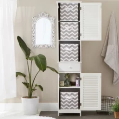 Nonwoven Polyester Cube Chevron Gray Square 11x11x11 Set/4 -Design Imports GUEST f41ee8a9 b271 43c3 bdd2 bedbed86092b