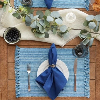 Design Imports Navy Solid Napkin Set/6 4 Design Imports Navy Solid Napkin Set/6 - Image 4