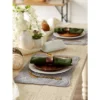 DII Quilted Farmhouse Placemat Set, Gray, 13x18"