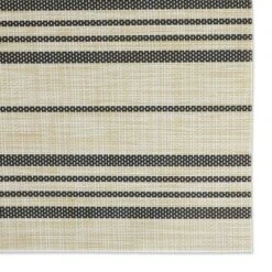 DII Farmhouse Stripe Woven PVC Placemat Set/6, Black, 13x17.25" -Design Imports GUEST f62a8162 0f47 44f4 8d0d 331b0d26b4cf