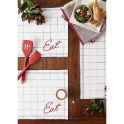 Design Imports Eat Embellished Placemat Set/4 -Design Imports GUEST f6ab6869 0f1e 443d 93a2 7461e9034194