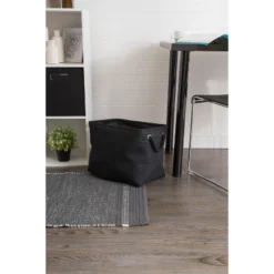 Design Imports Polyester Bin Variegated Black Rectangle Large 17.5X12X15 -Design Imports GUEST f6eed199 db3f 4581 b409 577f9bee52a8