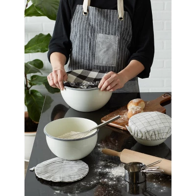 DII Assorted Black Farmhouse Woven Dish Cover Set/3 8 DII Assorted Black Farmhouse Woven Dish Cover Set/3 - Image 8