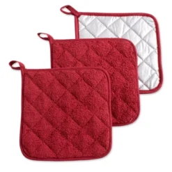 Design Imports Barn Red Terry Potholder (Set Of 3) 13 Design Imports Barn Red Terry Potholder (Set Of 3) -Design Imports GUEST f8982f40 35ed 4361 9213 be9520852833