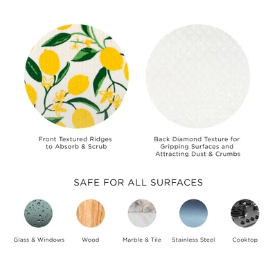 Design Imports Swedish Dishcloth Set/3, Reusable & Absorbent, Butterfly Folk 7 Design Imports Swedish Dishcloth Set/3, Reusable & Absorbent, Butterfly Folk - Image 7