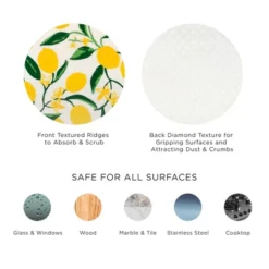 Design Imports Swedish Dishcloth Set/3, Reusable & Absorbent, Avocado & White -Design Imports GUEST f9a01c89 7e72 440b 9b54 de49d0557b71 5