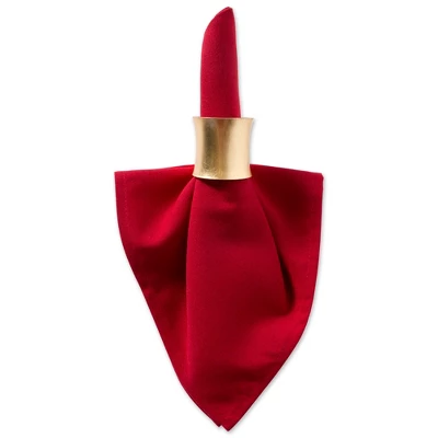Design Imports Solid Cotton Napkin Set 6 Piece, Red, 18X18" 1 Design Imports Solid Cotton Napkin Set 6 Piece, Red, 18X18"