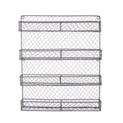 Design Imports Vintage Grey 4 Tier Chicken Wire Spice Rack -Design Imports GUEST f9e21652 8ce7 4b66 a08a adb56af66d39