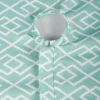 Design Imports Aqua Diamond Outdoor Tablecloth With Zipper 60 Round