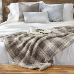 50"x60" Farmhouse Plaid Plush Throw Blanket - Design Imports 19 50"x60" Farmhouse Plaid Plush Throw Blanket - Design Imports -Design Imports GUEST fa7a52f6 1df4 4465 b9aa 3458f0c4c493