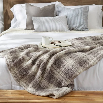 50"x60" Farmhouse Plaid Plush Throw Blanket - Design Imports 5 50"x60" Farmhouse Plaid Plush Throw Blanket - Design Imports - Image 5