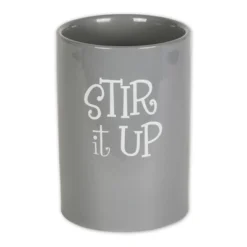 Design Imports Gray Stir It Up Ceramic Utensil Holder -Design Imports GUEST fa8100c4 3247 493e 8e0f 68648cda0cd8