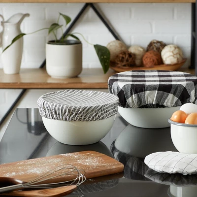 DII Assorted Black Farmhouse Woven Dish Cover Set/3 3 DII Assorted Black Farmhouse Woven Dish Cover Set/3 - Image 3