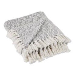 50"x60" Double Diamond Throw Blanket - Design Imports -Design Imports GUEST fae209a3 9a28 4106 9a68 c105fd741075