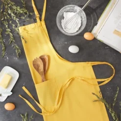 Design Imports Chino Chef Apron Yellow