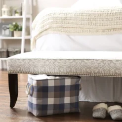 Design Imports Polyester Bin Tri Color French Blue Rectangle Medium 16X10X12 -Design Imports GUEST faebe6e4 2693 48ea 8876 9d53aeac6e31