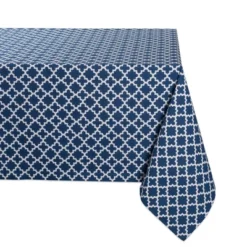 Design Imports Nautical Blue Lattice Tablecloth 60X84 -Design Imports GUEST fb1a735e afcb 4ce4 b8ec afe5075f54b6
