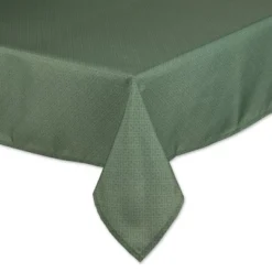 Design Imports Artichoke Tonal Lattice Print Outdoor Tablecloth 60X120