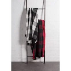 50"x60" Buffalo Check Throw Blanket Tango Red/Blue - Design Imports -Design Imports GUEST fc616b04 0245 4a87 86df 3285091585bd