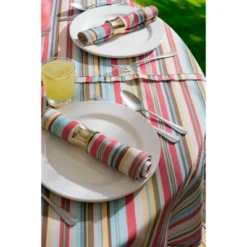 Design Imports Summer Stripe Outdoor Tablecloth 60X120 -Design Imports GUEST fcc11866 dc83 4da5 ab68 28dd52f58460