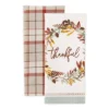 Design Imports Assorted Thankful Autumn Dishtowel (Set Of 2)